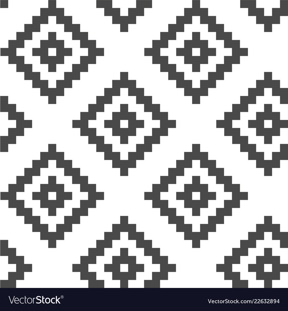 Simple seamless black and white Royalty Free Vector Image
