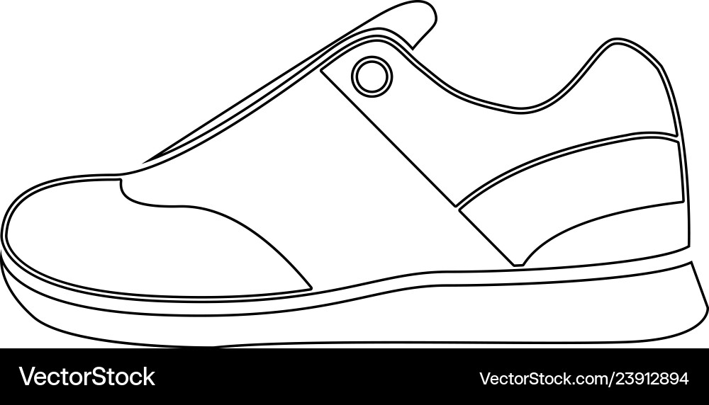 Sneakers flat icon Royalty Free Vector Image - VectorStock