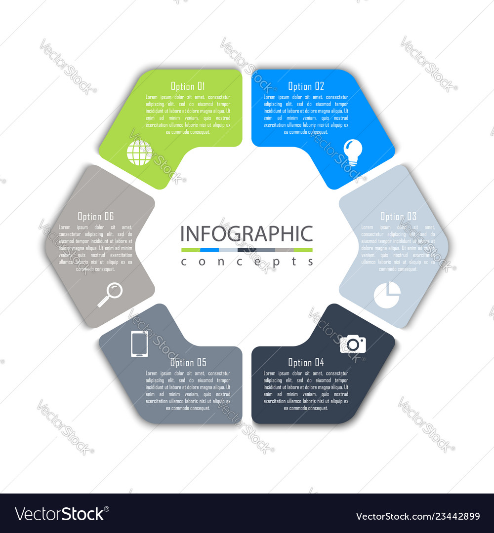 Abstract infographic template for chart diagram Vector Image