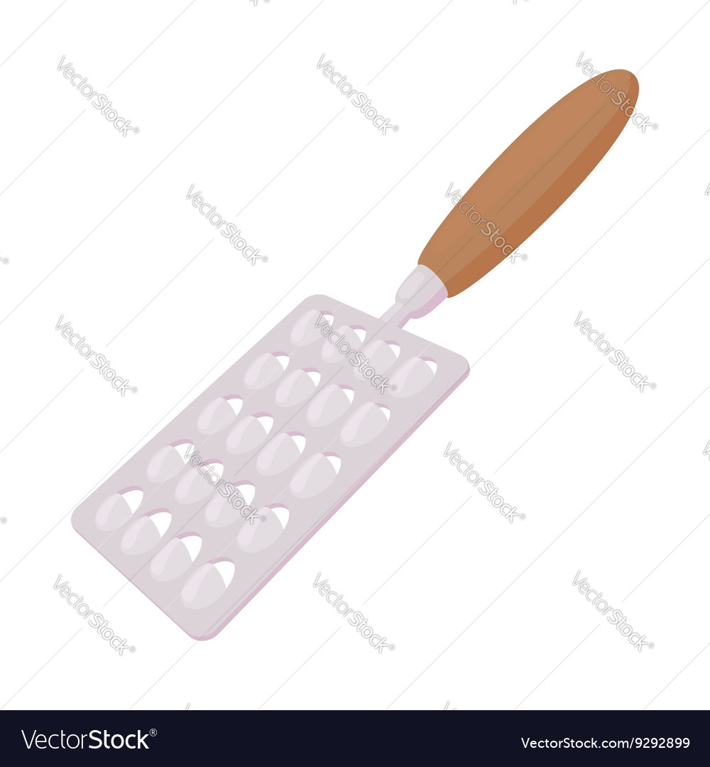Cheese Grater With A Wooden Handle Icon Royalty Free Vector Cheese Grater With A Wooden Handle Icon Vector Image