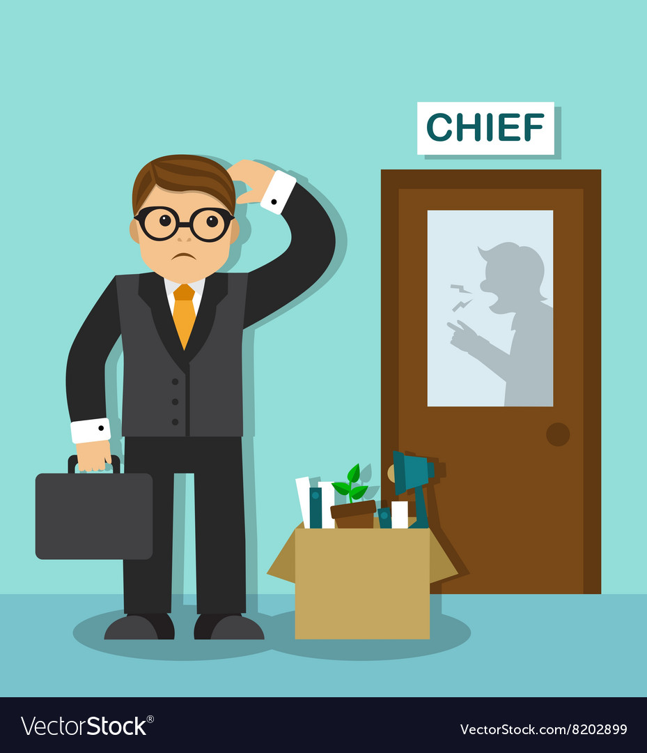 employee dismissal royalty free vector image vectorstock