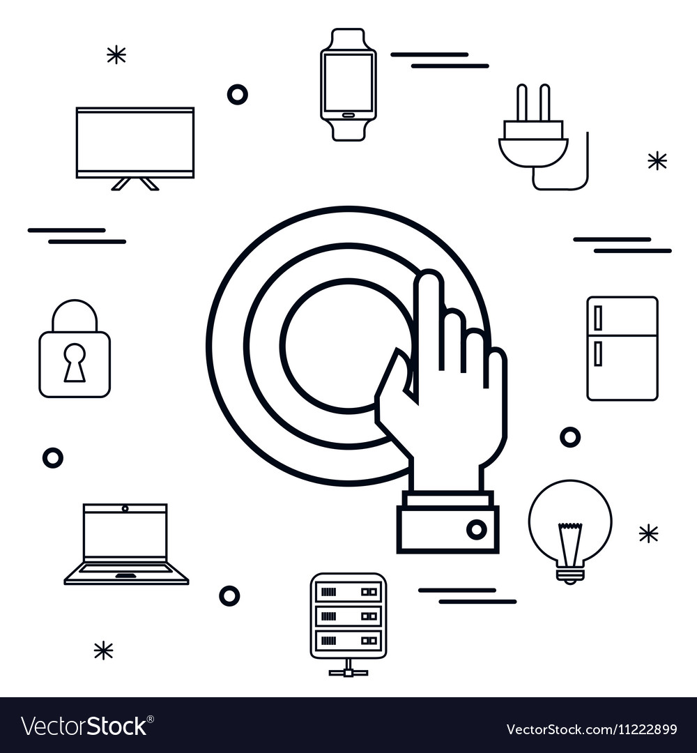 Internet of things flat icons