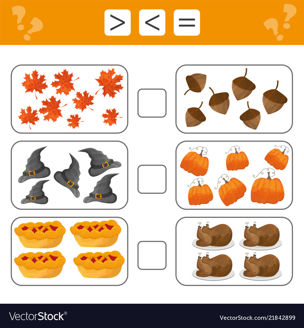 Картинки Больше Меньше Равно Для Детей