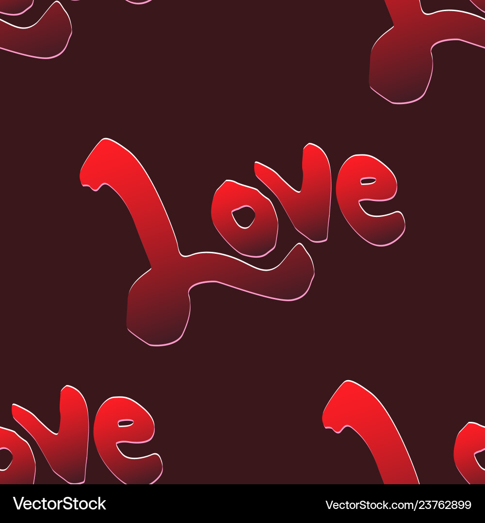 Love seamless pattern Royalty Free Vector Image