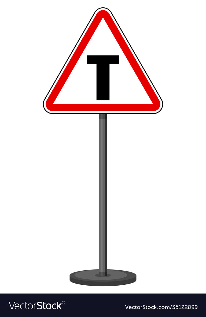 Red traffic sign on white background Royalty Free Vector