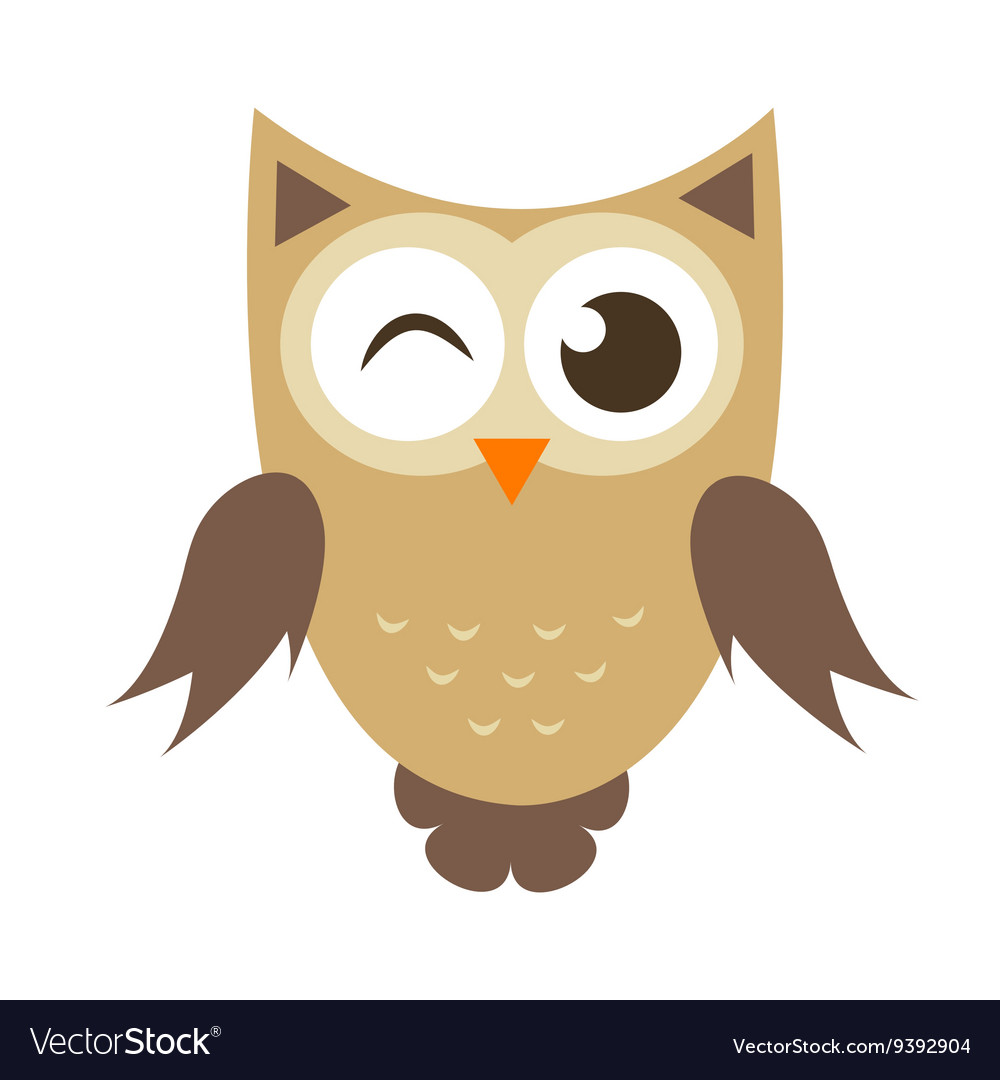 Funny cartoon owl icon Royalty Free Vector Image Funny cartoon owl icon Royalty Free Vector Image