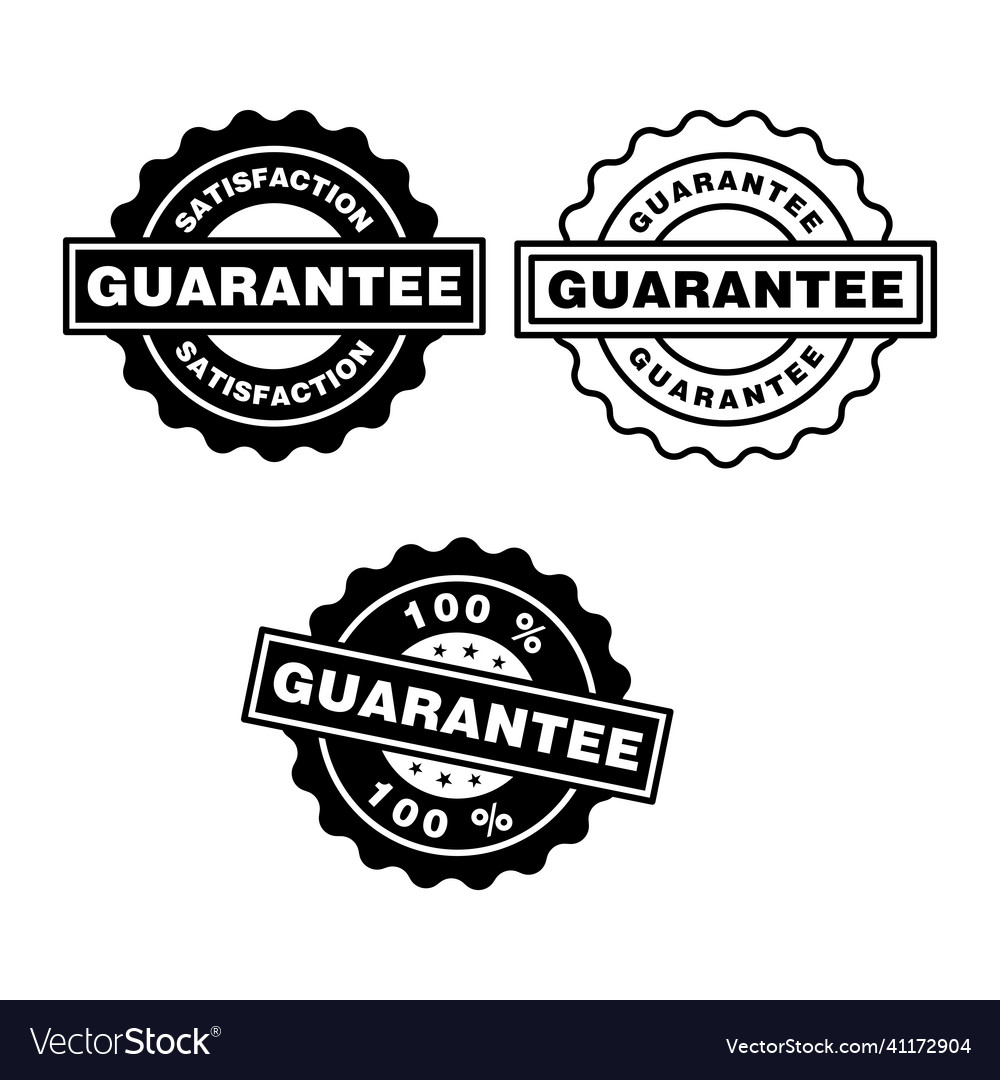 Guarantee rubber stamp icon