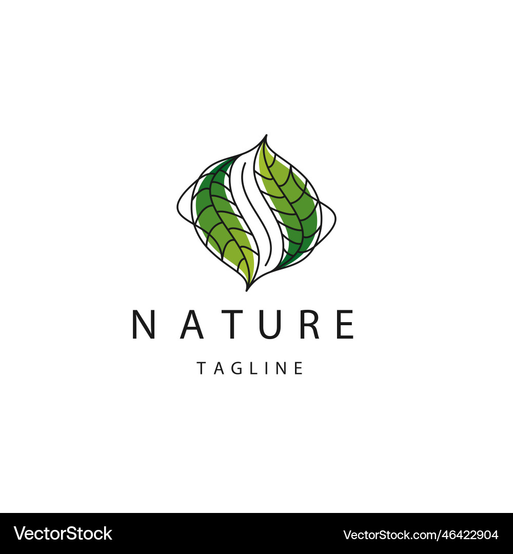 Leaf logo Royalty Free Vector Image - VectorStock