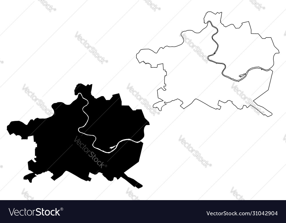 Vologda city russian federation russia map Vector Image