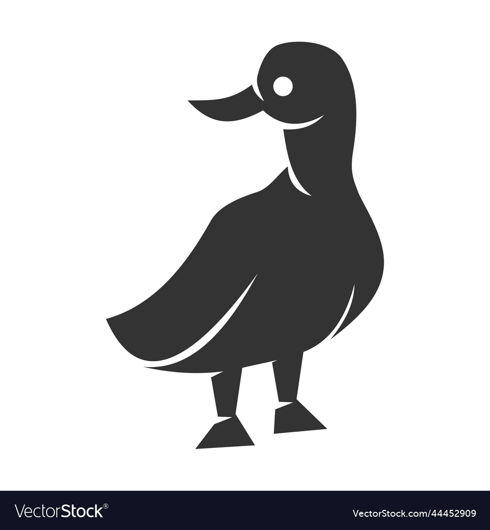 Duck logo design template icon brand identity Vector Image