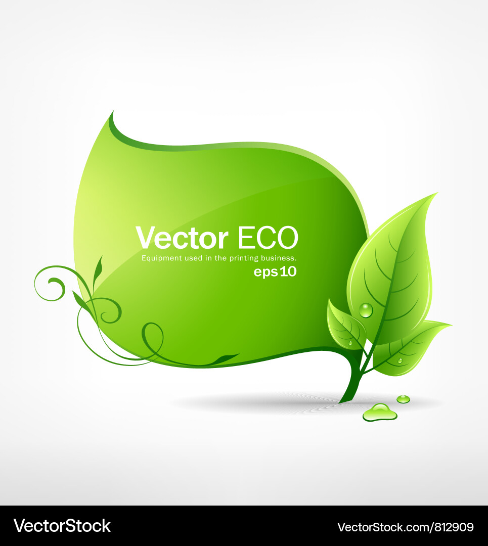 Green leaf concept Royalty Free Vector Image - VectorStock