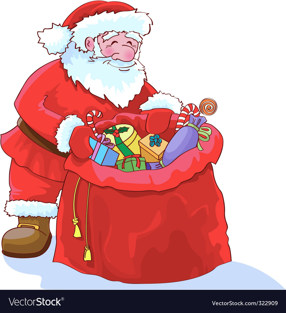 Santa claus Royalty Free Vector Image - VectorStock