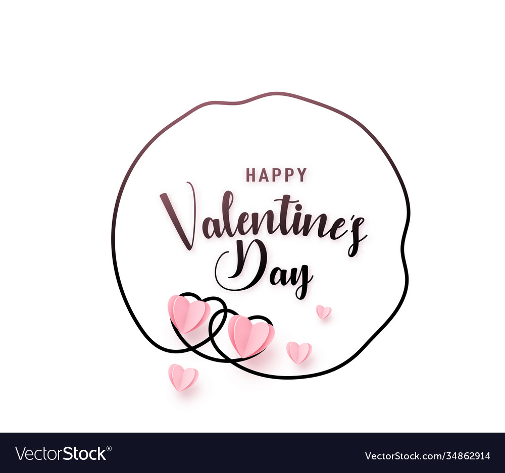 Continuous uneven sketch line heart round shape Vector Image