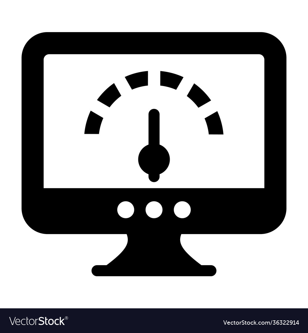 System performance Royalty Free Vector Image - VectorStock