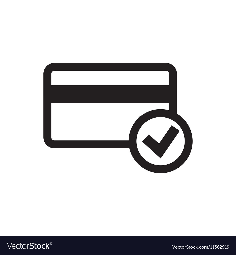 Credit card icon Royalty Free Vector Image - VectorStock