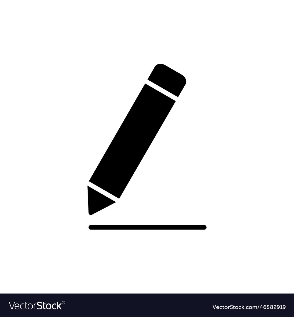 Edit icon document sign and symbol pencil Vector Image