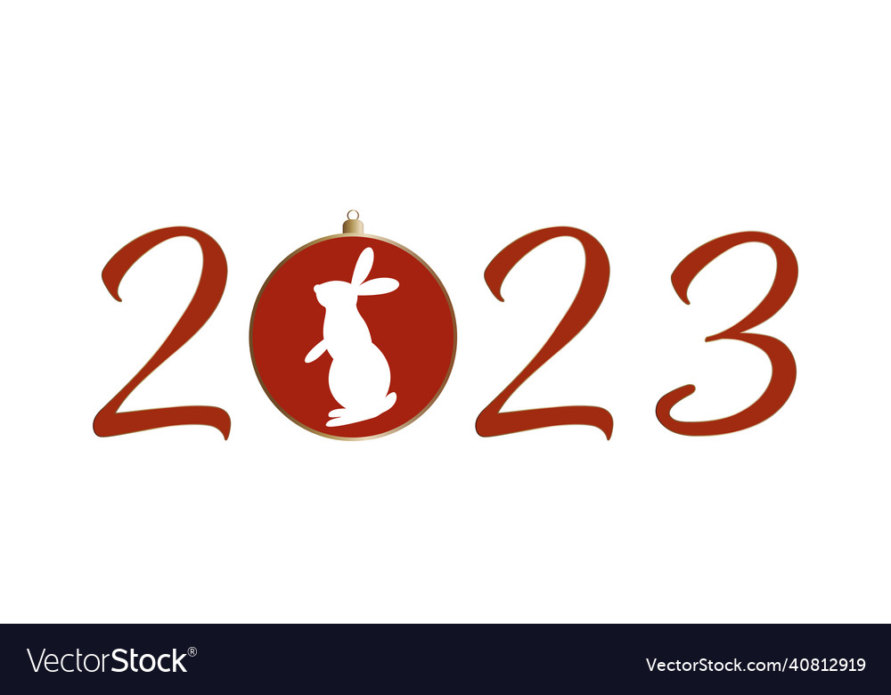 Happy new year 2023 zodiac sign Royalty Free Vector Image