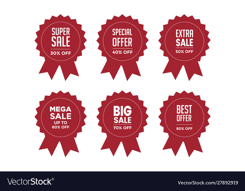 Set promotion badge icon logo