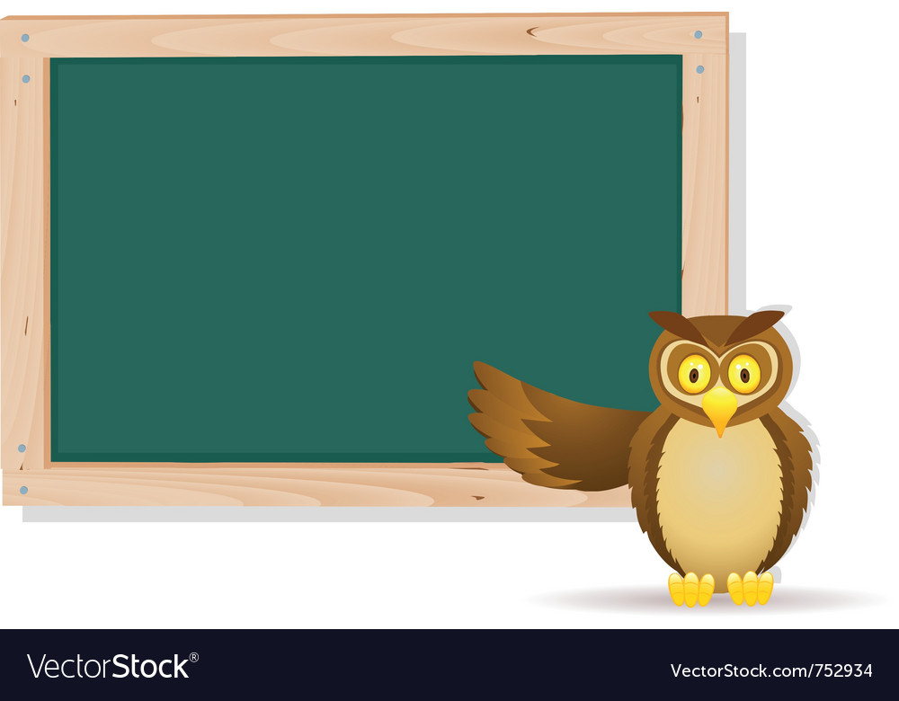 Owl with board