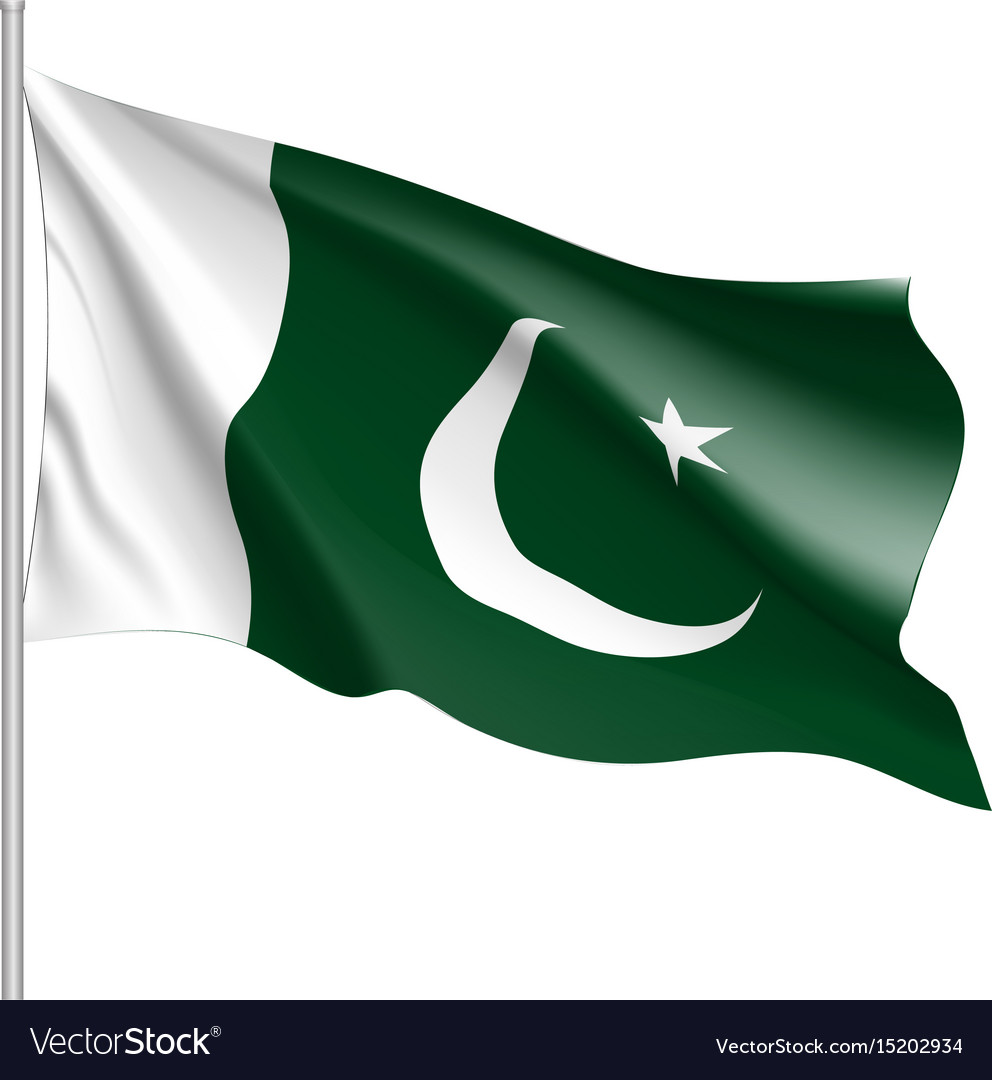 Pakistan flag flat style