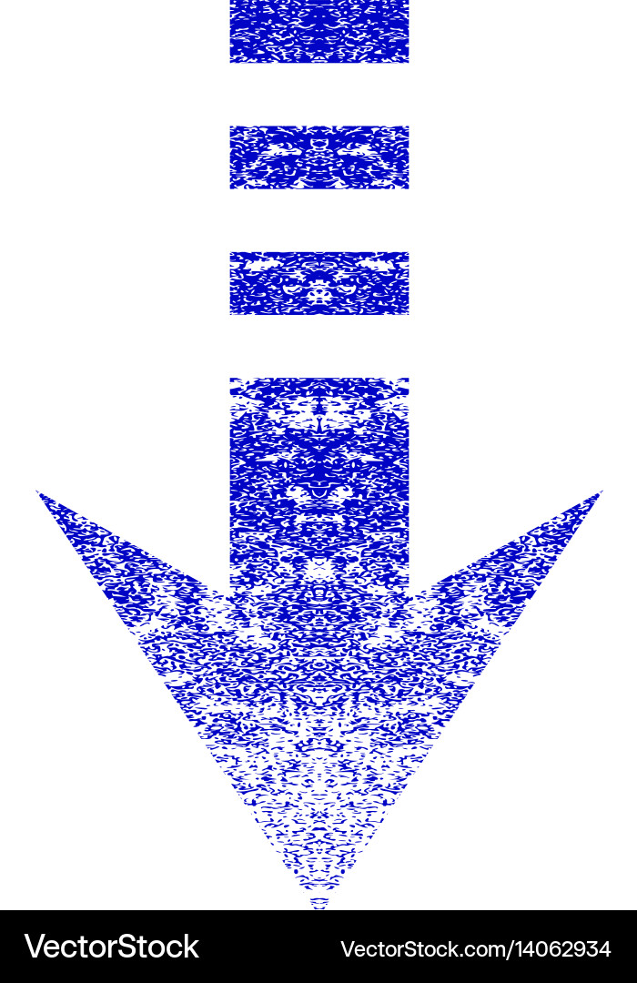 Send down grunge textured icon Royalty Free Vector Image