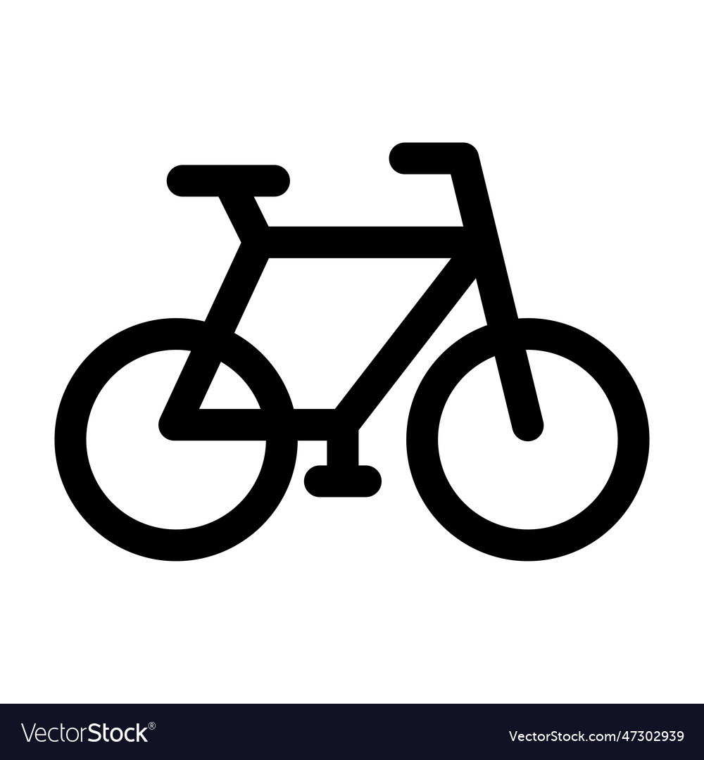 Bicycle glyph icon for personal and commercial use