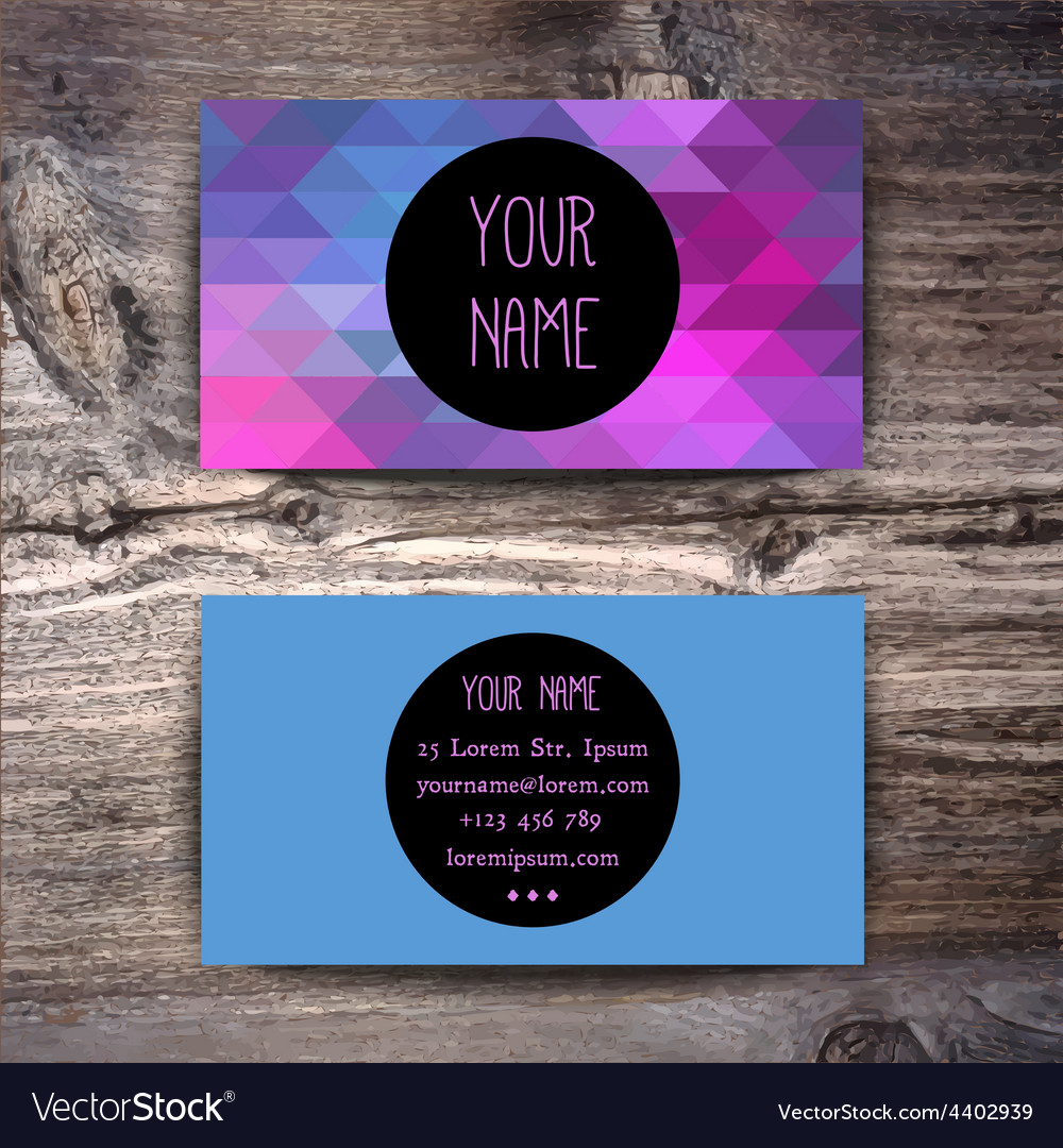 Business card template