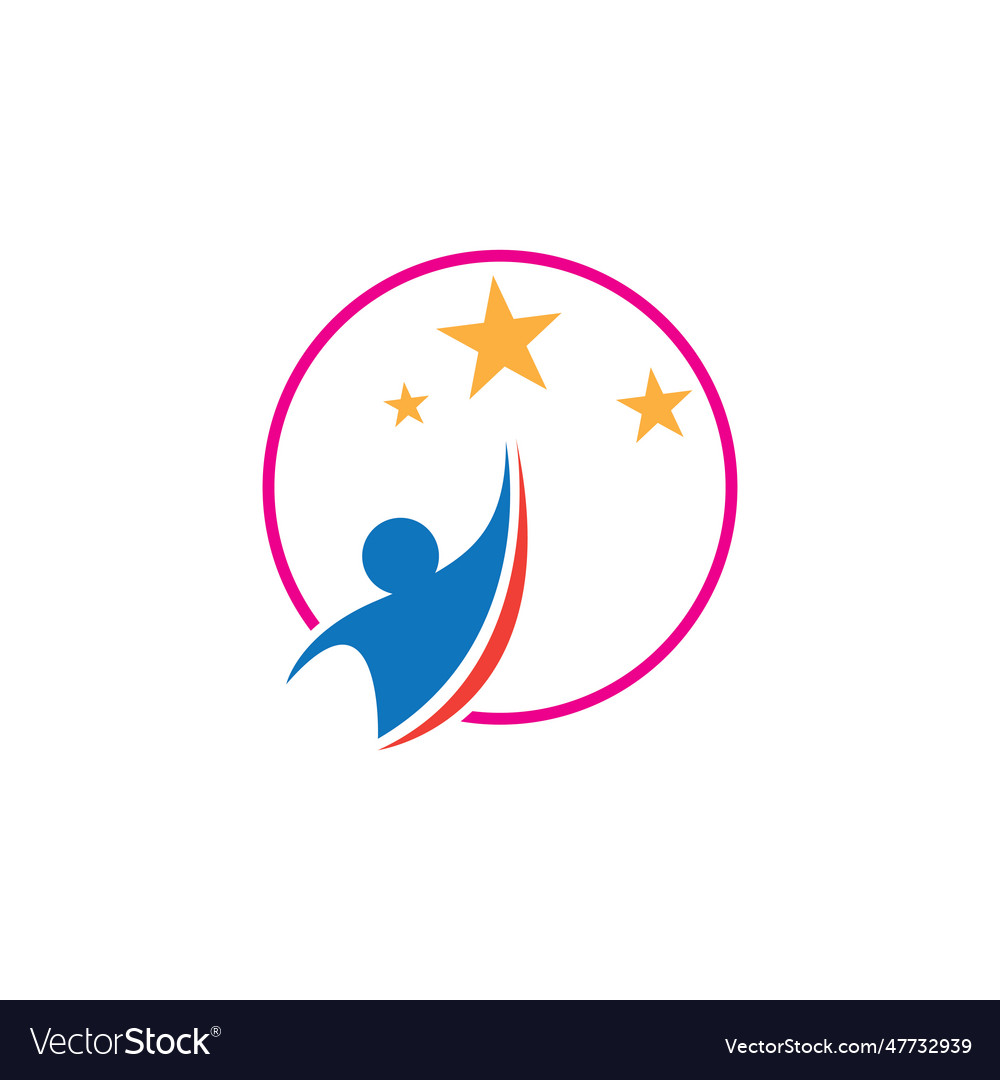 People star logo and symbol Royalty Free Vector Image