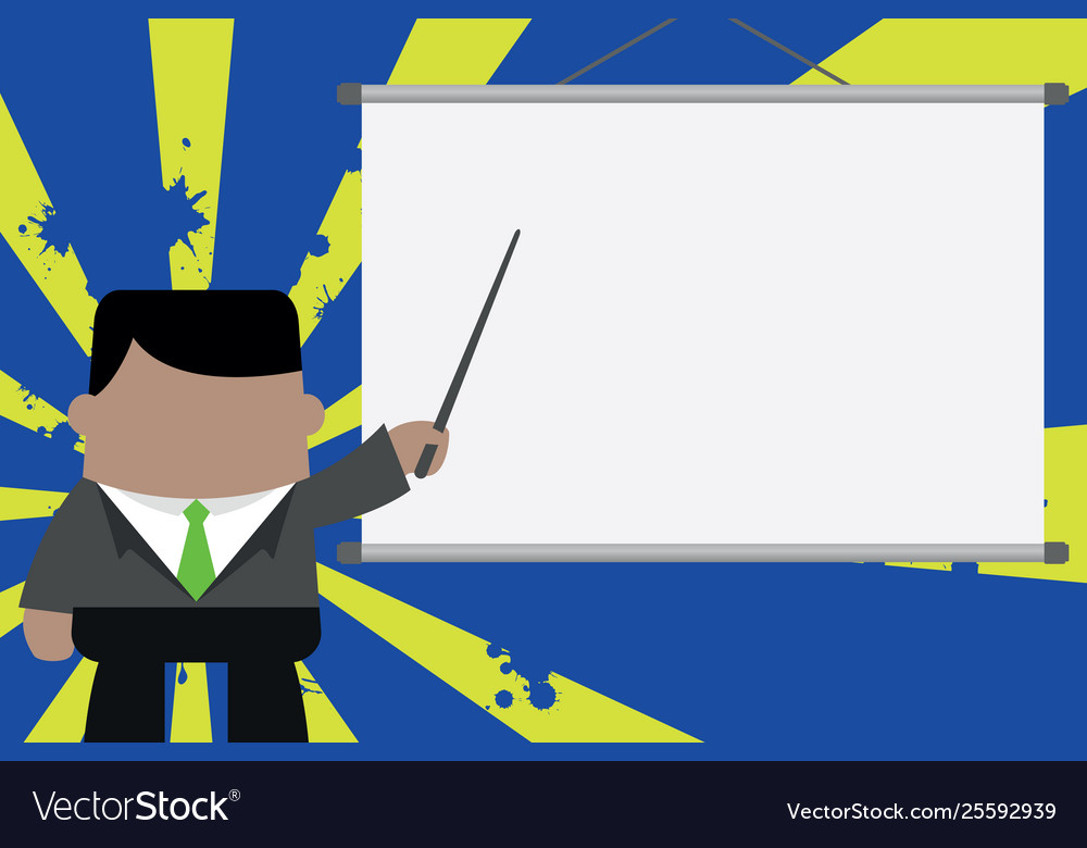 Speaker giving professional training executive Vector Image