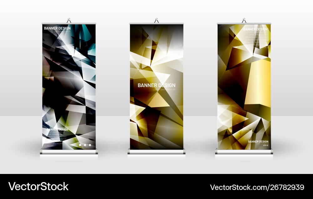 Vertical Banner Template Design Can Be Used For Vector Image