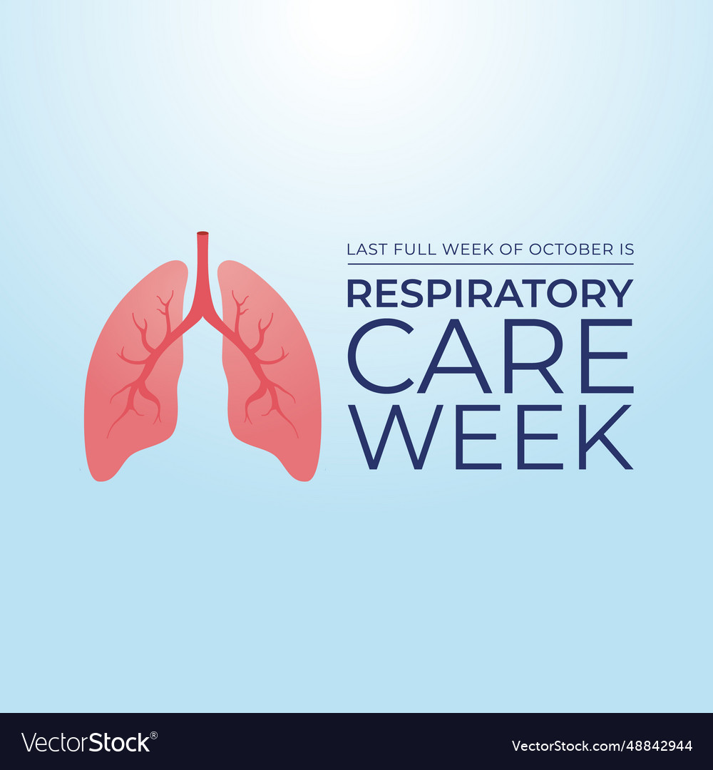 Flyers promoting respiratory care week Royalty Free Vector