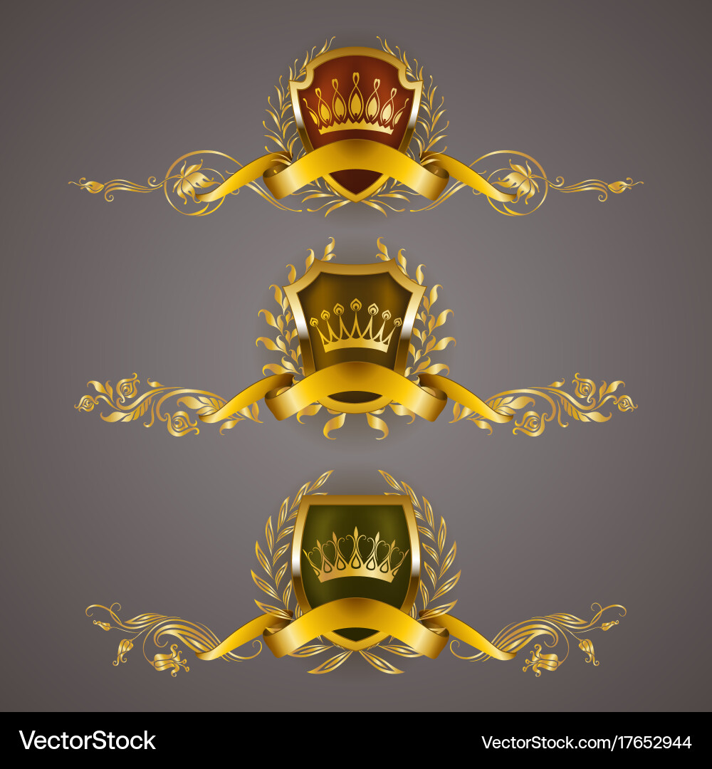 Monogram logos set Royalty Free Vector Image - VectorStock