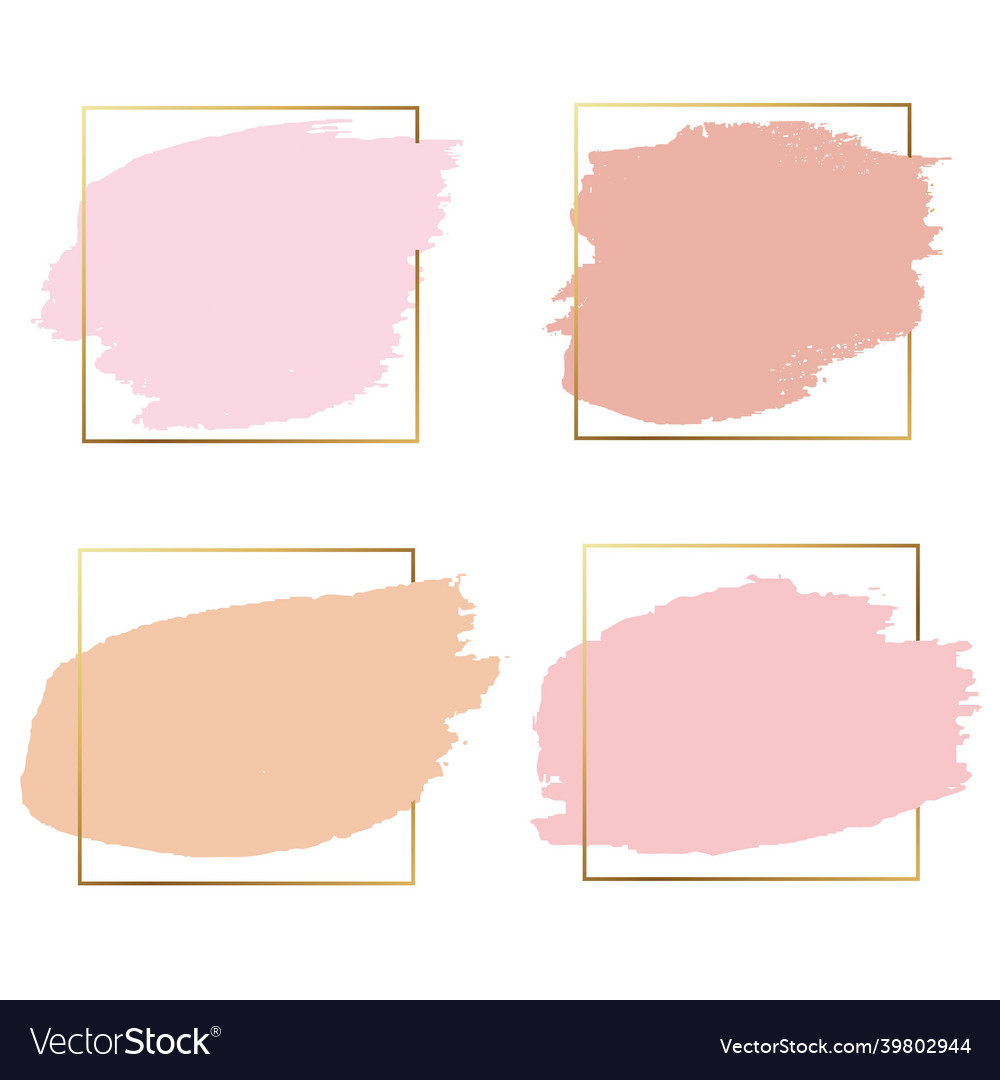 Pastel paint with frame and white background Vector Image