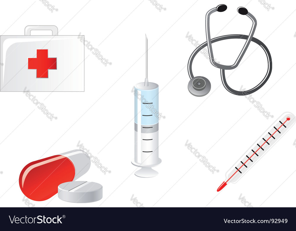 Medical icons Royalty Free Vector Image - VectorStock