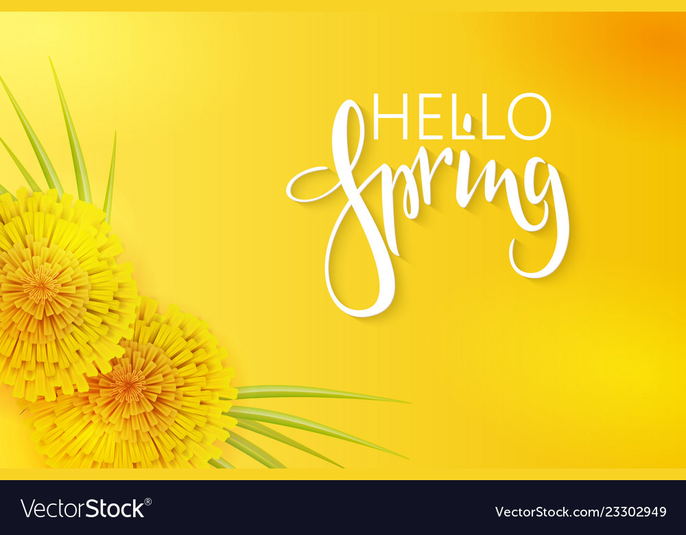 Spring banner template Royalty Free Vector Image