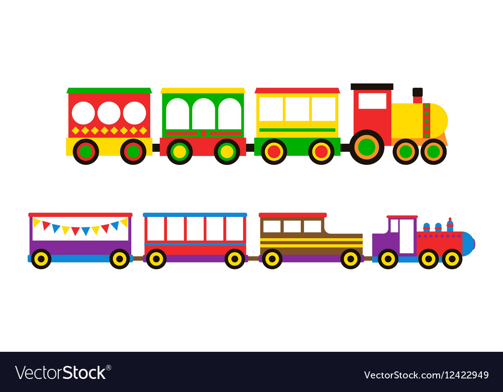 Toy train Royalty Free Vector Image - VectorStock