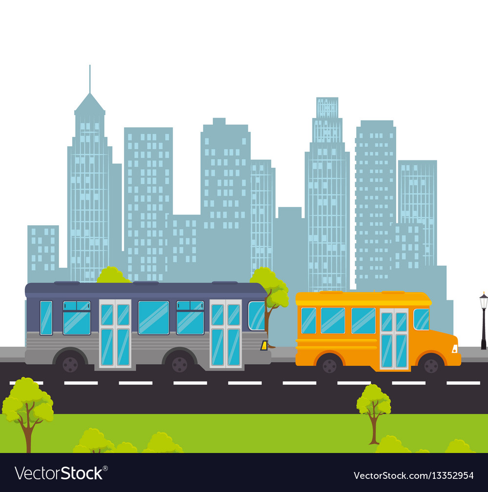 Bus public transport icon Royalty Free Vector Image