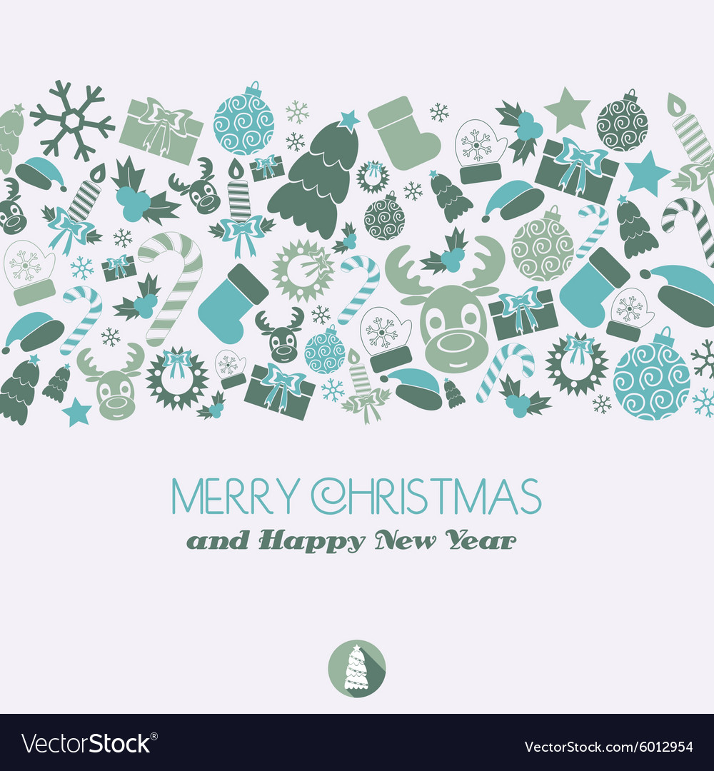 Christmas Card Elements Royalty Free Vector Image