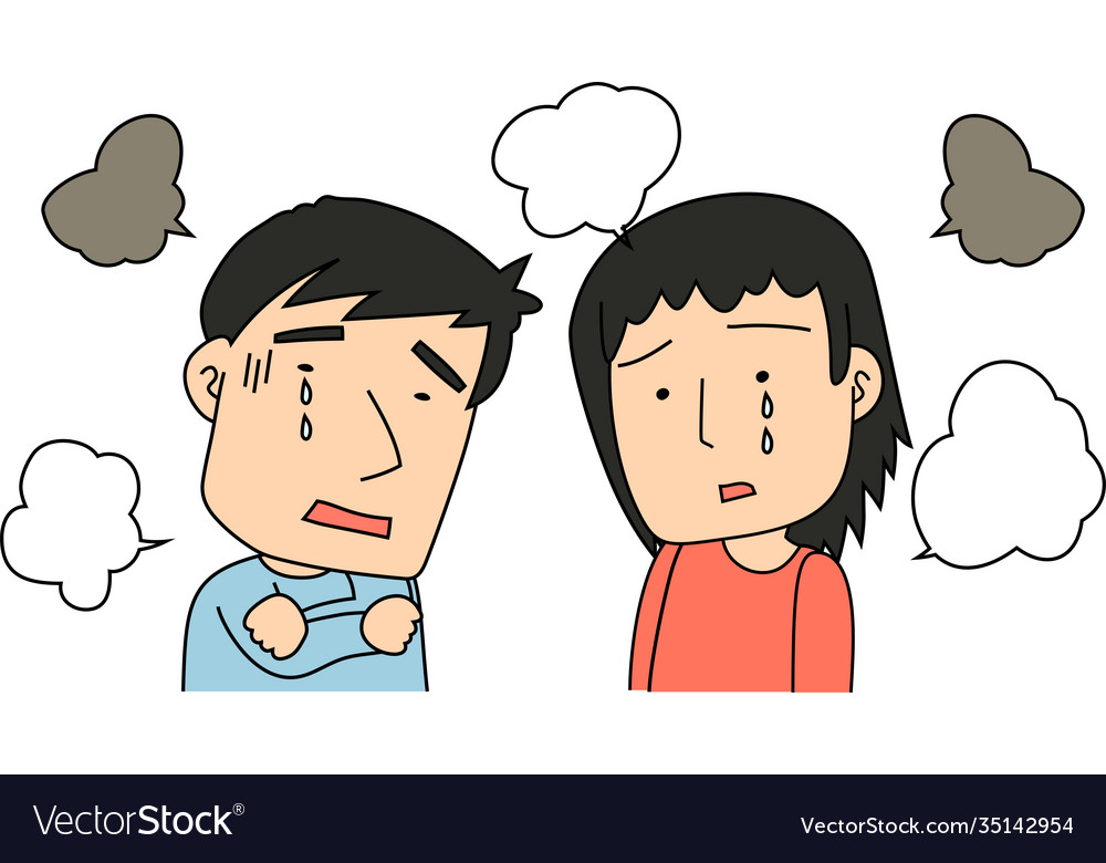 Husband and wife quarrel Royalty Free Vector Image