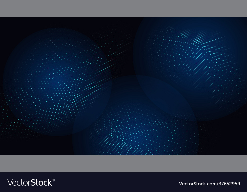 Abstrakte geometrische 3d weiße Flecken auf dunkelblau