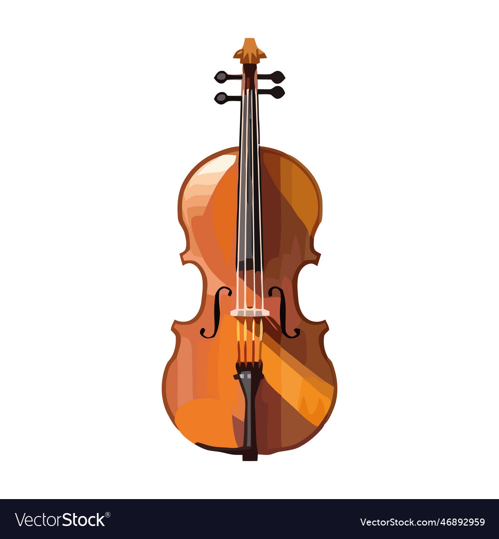 Classical musicians playing string instruments in Vector Image