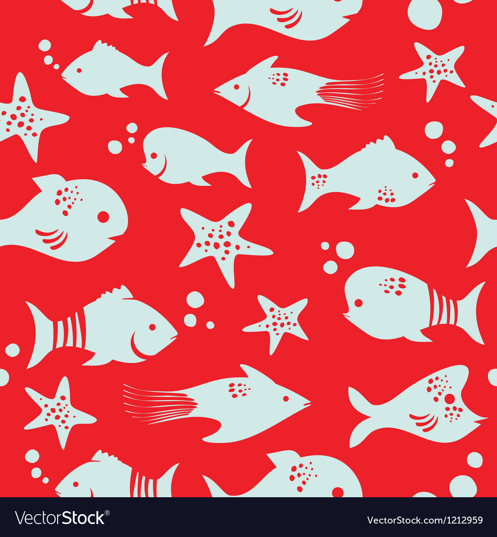 fish pattern royalty free vector image vectorstock