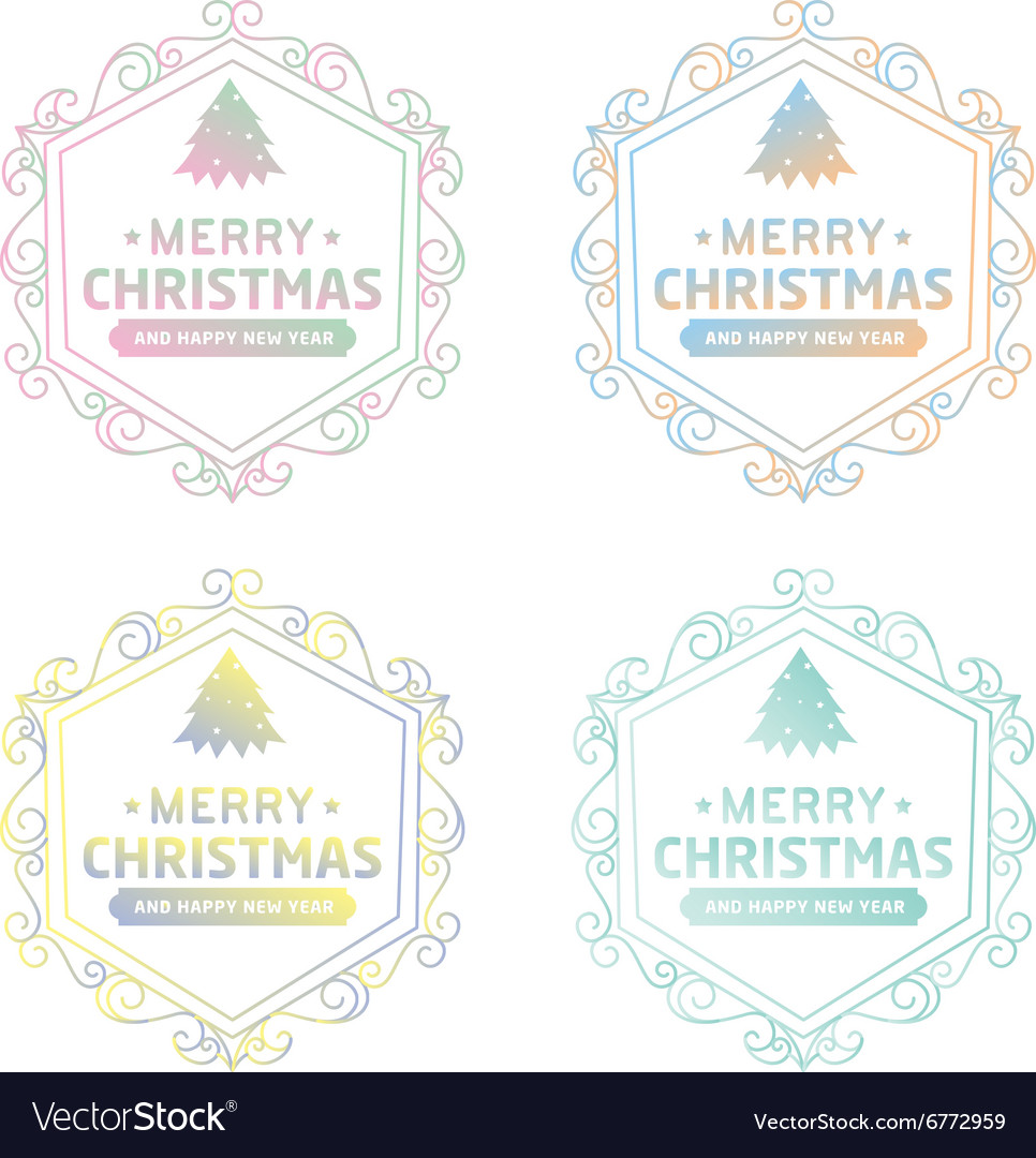 Merry christmas and happy new year type font