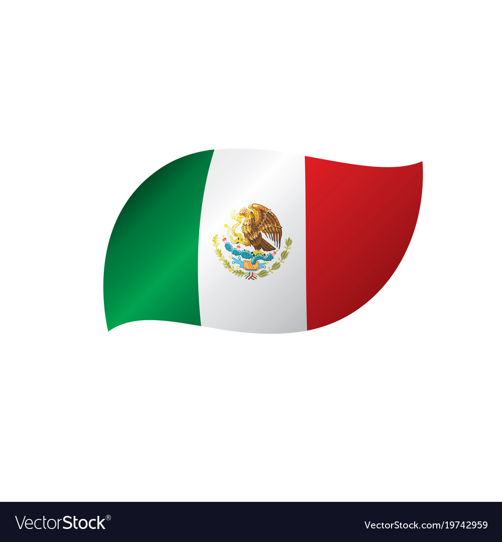 Mexican flag Royalty Free Vector Image - VectorStock