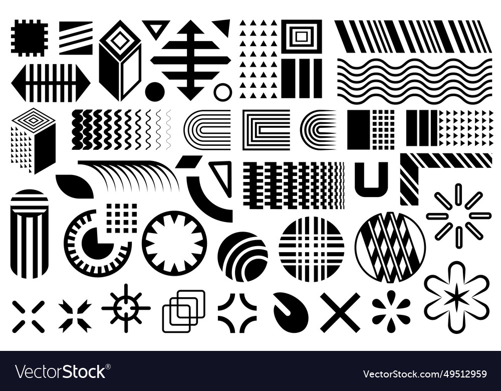 Modern shapes Royalty Free Vector Image - VectorStock