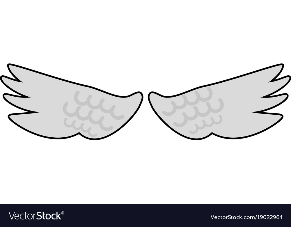 Angels wings symbol Royalty Free Vector Image - VectorStock