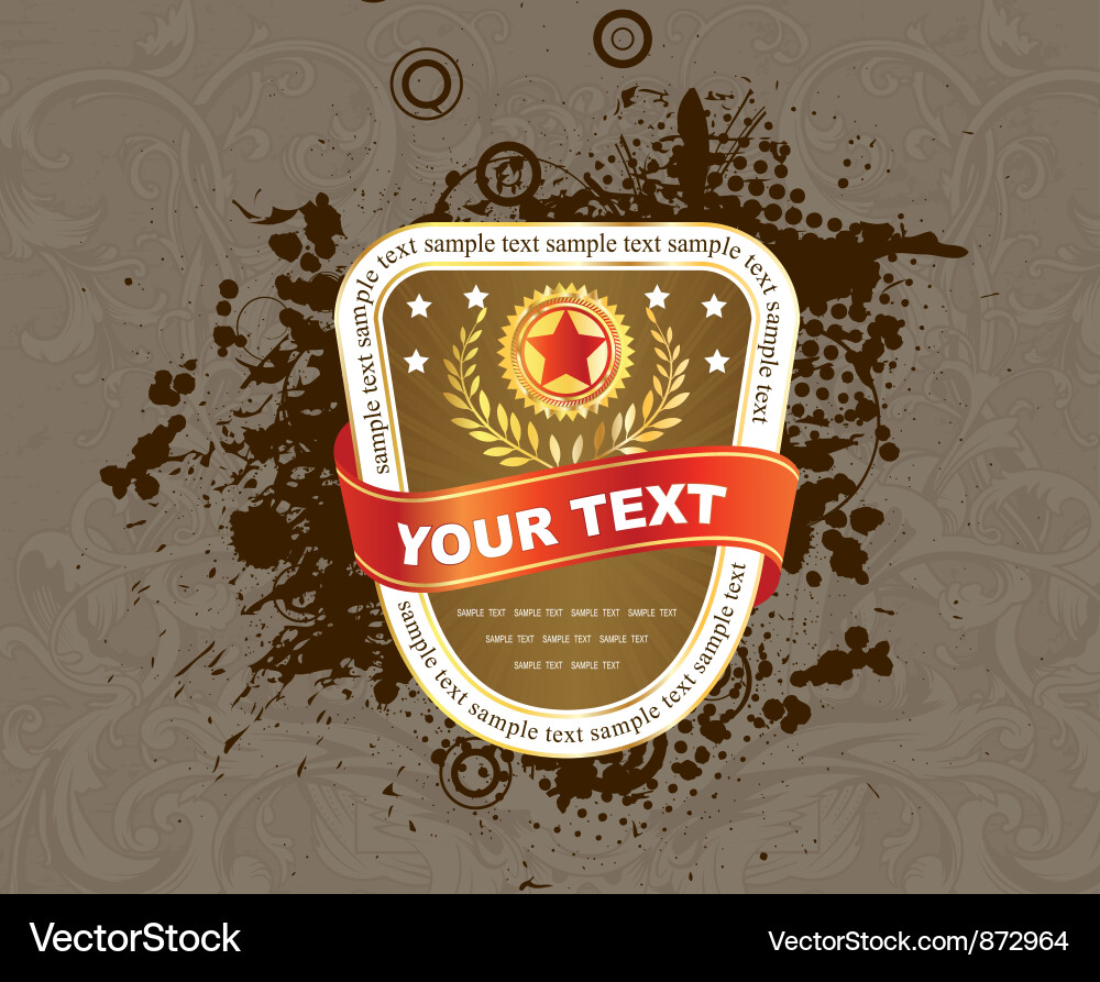 Grunge label Royalty Free Vector Image - VectorStock
