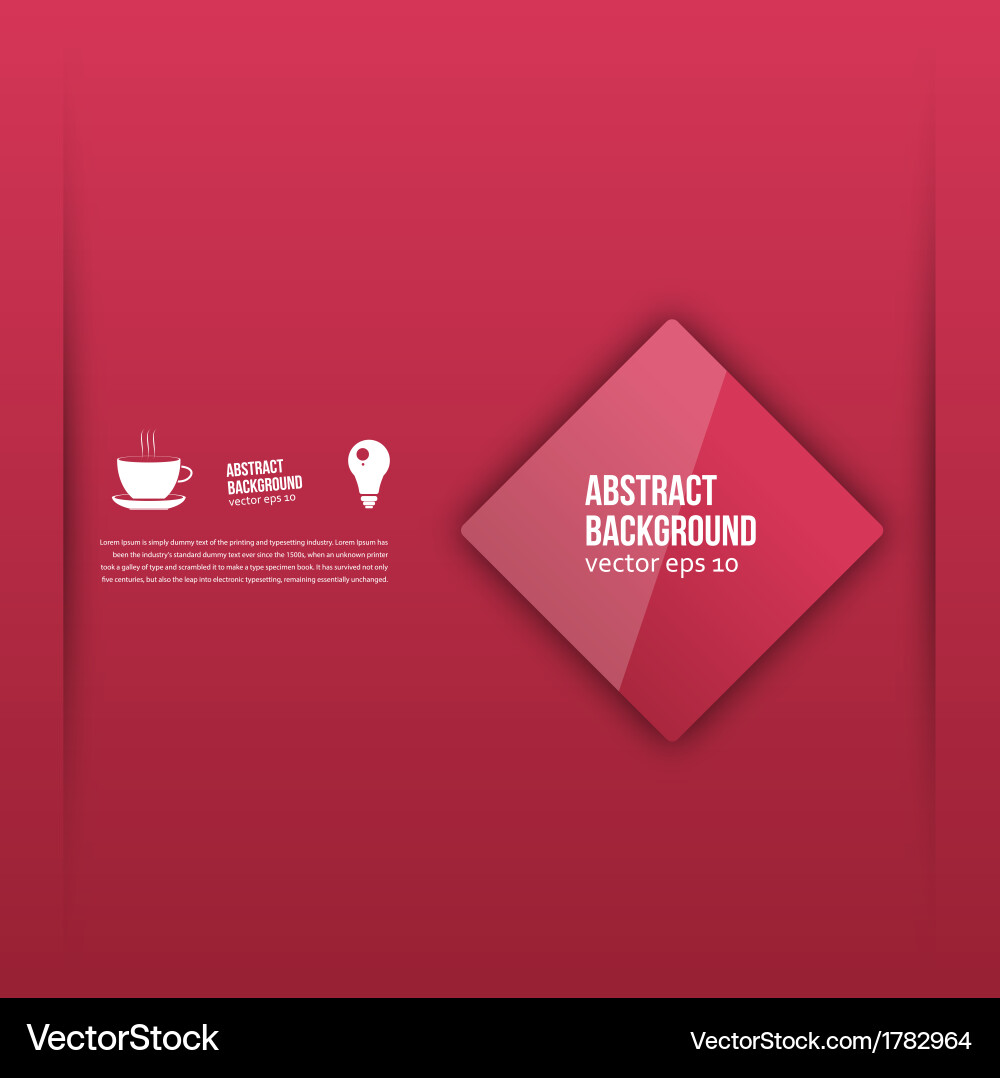 Red squares abstract background Royalty Free Vector Image