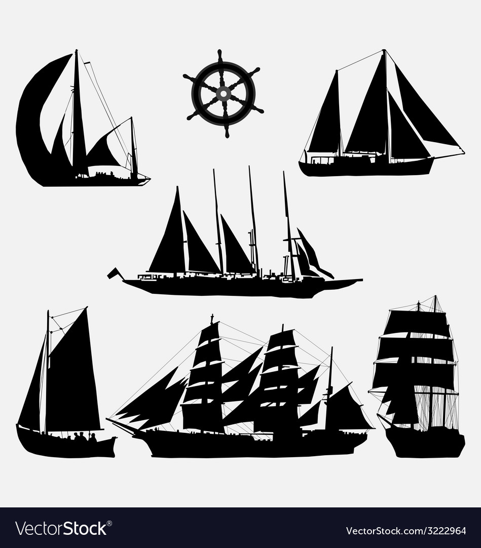 Ships and rudder Royalty Free Vector Image - VectorStock