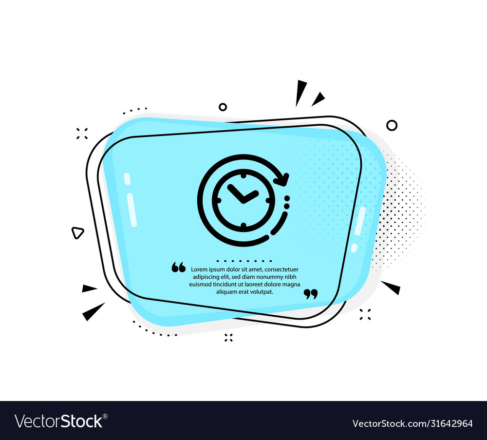 Time change icon clock sign watch Royalty Free Vector Image
